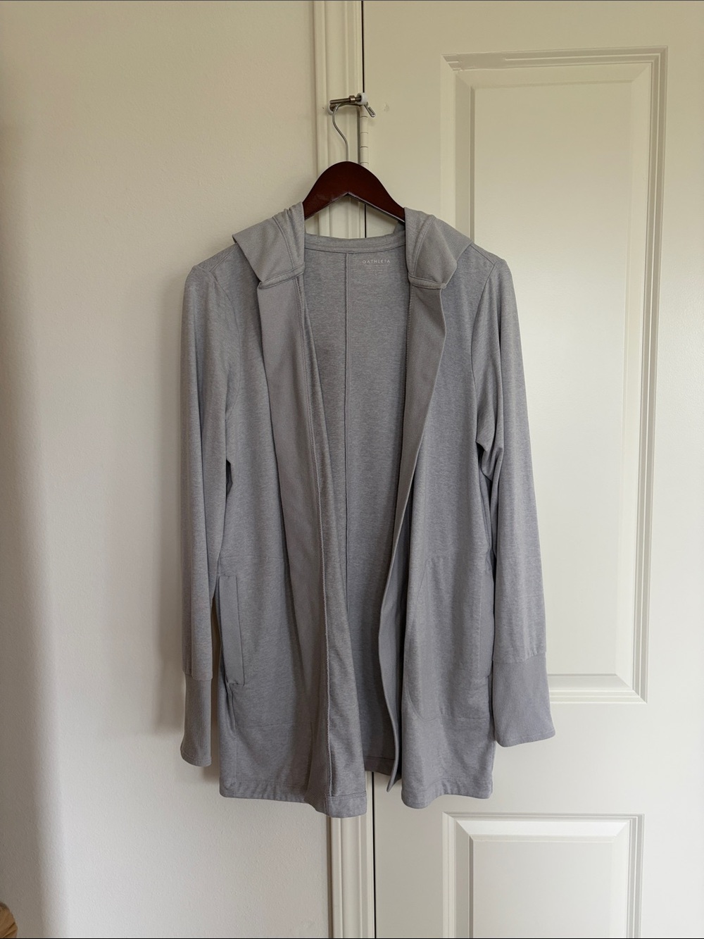 Athleta cardigan with hood